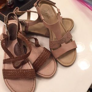 Never worn dark brown! Tan worn only twice- size 6